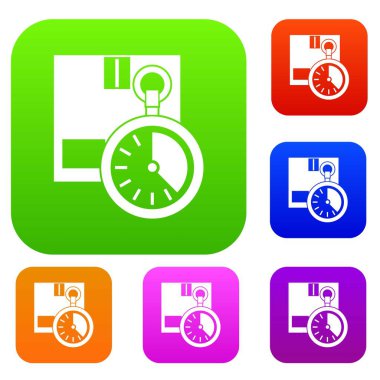 Kronometre ile karton kutu koleksiyonu ayarla