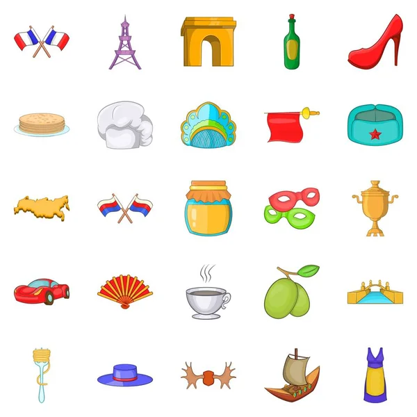 Eurotrip Icons set, karikatür tarzı