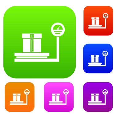 Dükkanı küme koleksiyon ölçekler