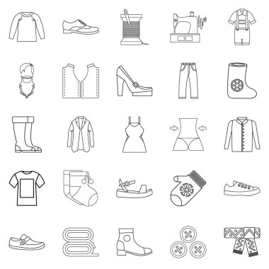 Topuk Icons set, anahat stili