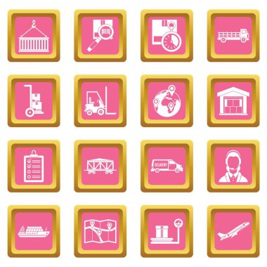 Lojistik Simgeler pembe