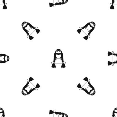 Kızılderili desen sorunsuz siyah