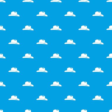 Kovboy şapkası desen kesintisiz mavi