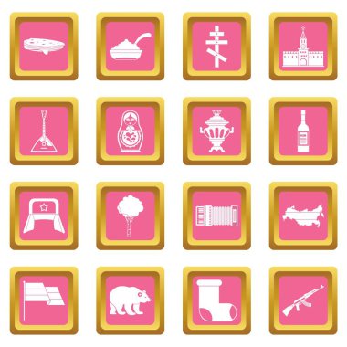 Rusya Federasyonu simgeler pembe