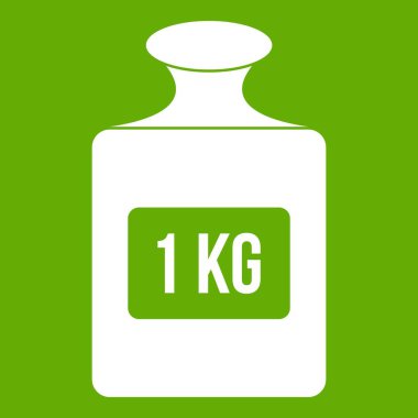 Bir kilogram ağırlık desen, basit tarzı