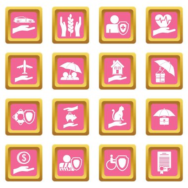 Sigorta simgeler pembe