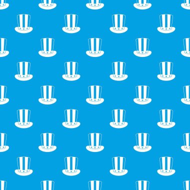 Amerikan şapka desen kesintisiz mavi