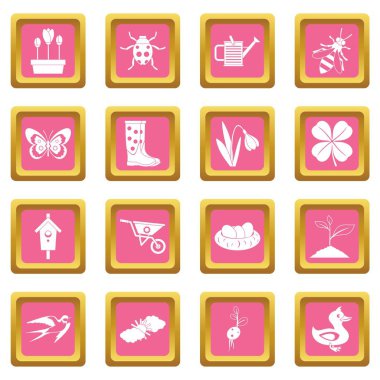 Bahar simgeler pembe