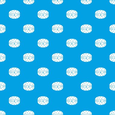 Çizburger desen kesintisiz mavi