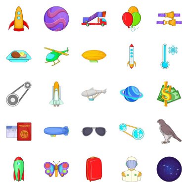 Hayal kırıklığı Icons set, karikatür tarzı