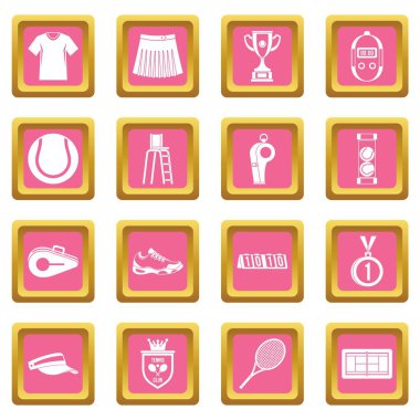 Tenis simgeler pembe