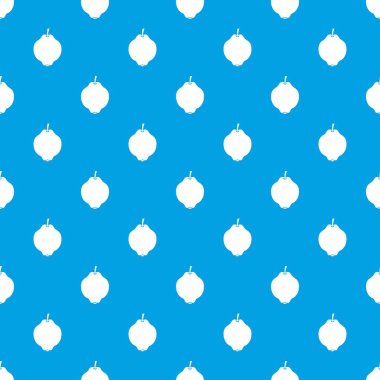 Ayva meyve deseni kesintisiz mavi