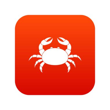 Ham Yengeç simgesi dijital kırmızı