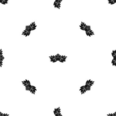 Atlama sorunsuz siyah desen