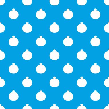 Olgun nar desen kesintisiz mavi