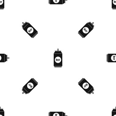 Alüminyum bira sorunsuz siyah desen