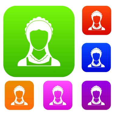 Temizlik ev hizmet hizmetçi koleksiyonu ayarla