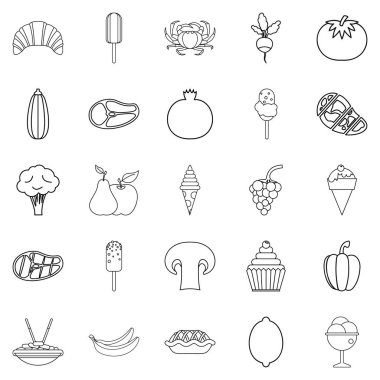 Maydanoz simgeleri seti, özet biçimi