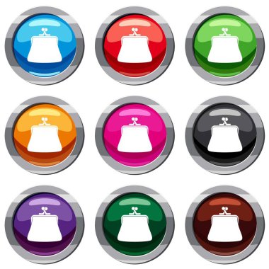 Kadınlar cüzdan 9 koleksiyonu ayarla