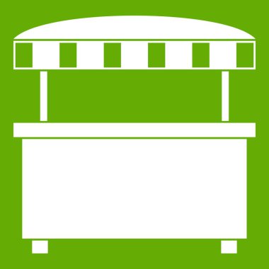 Tente simgesi yeşil sokak durak