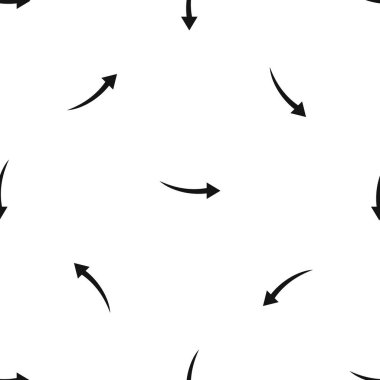 Eğri ok desen sorunsuz siyah