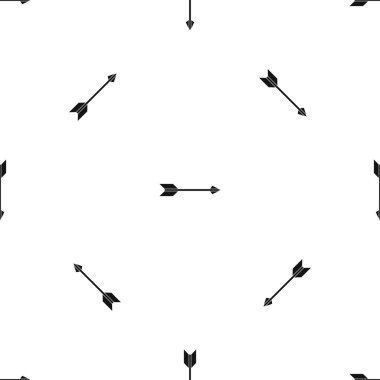 Uzun ok desen sorunsuz siyah