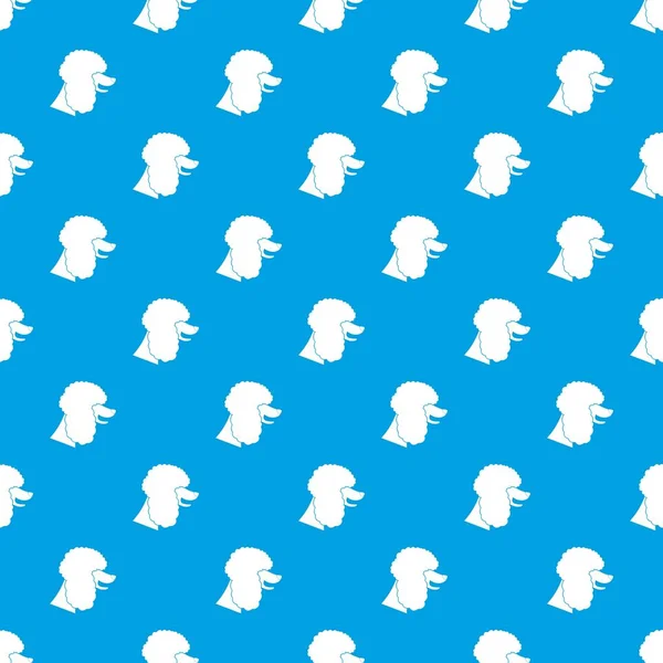 Kaniş köpek desen kesintisiz mavi