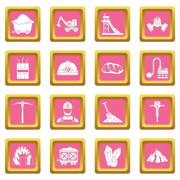 Madenci simgeler pembe