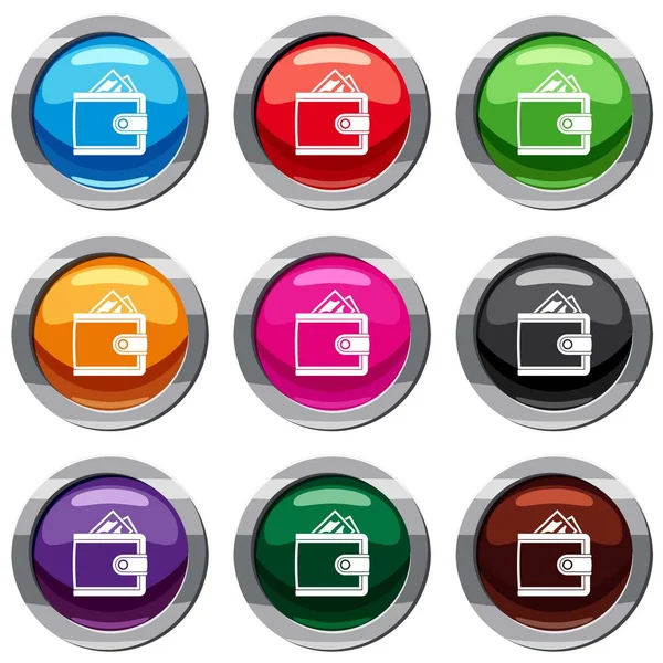 Deri çanta 9 koleksiyonu ayarla