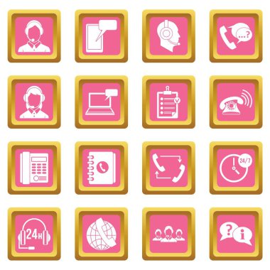 Merkezi simgeleri simgeleri pembe ara