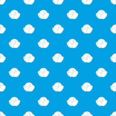 Lahana desen kesintisiz mavi