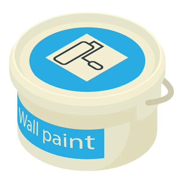 Paint bucket ikon, isometrisk 3d-stil — Stock vektor