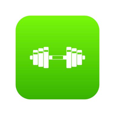 Halter simgesi dijital yeşil