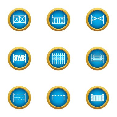 Bölüm simgeler kümesi, düz stil