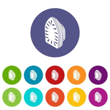 Demir simgeler vektör renk ayarla