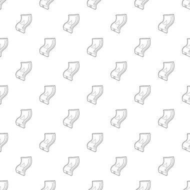 Esnek tablet simgesi beyaz arka plan üzerinde izole anahat tarzı. Gadget'ı sembolü