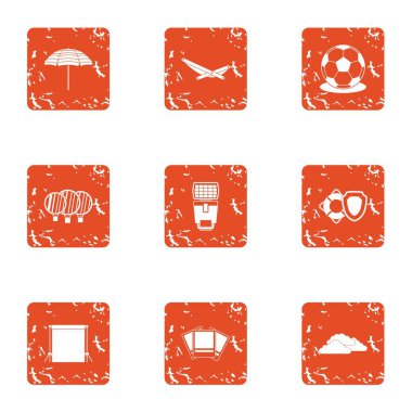 Tropikal time simgeler kümesi, grunge tarzı