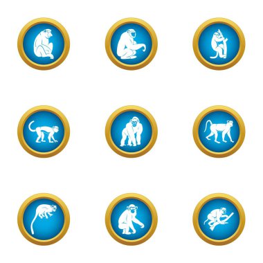 Marmoset Icons set, düz stil
