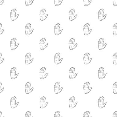 Elektronik eldiven simgesi, anahat stili