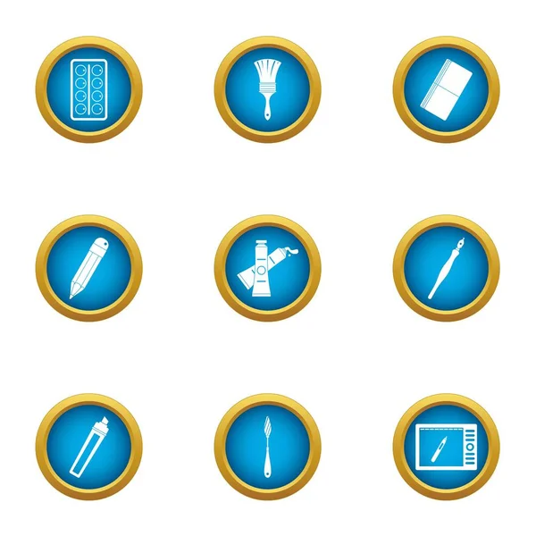 Stil kümesi, düz simgeler yazım Office