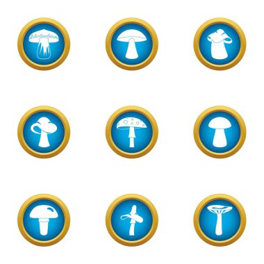 Mikotik Icons set, düz stil