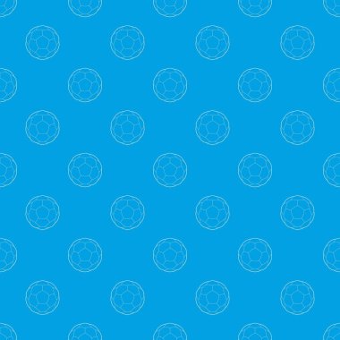 Futbol topu desen vektör kesintisiz mavi