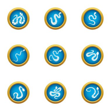 Viper Icons set, düz stil