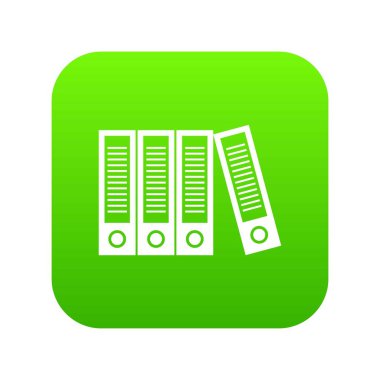 Office klasörler simgesi dijital yeşil