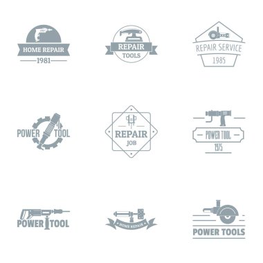 Ev yenileme logo koymak, basit tarzı