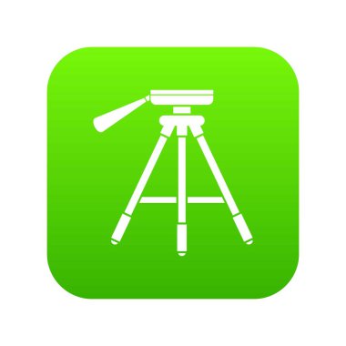 Tripod simgesi dijital yeşil