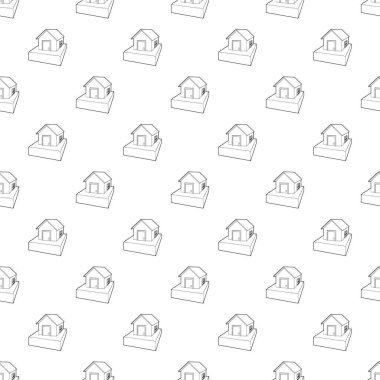 Sular altında ev simgesini, anahat stili