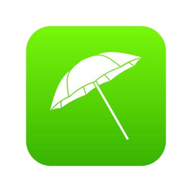 Şemsiye simgesi dijital yeşil