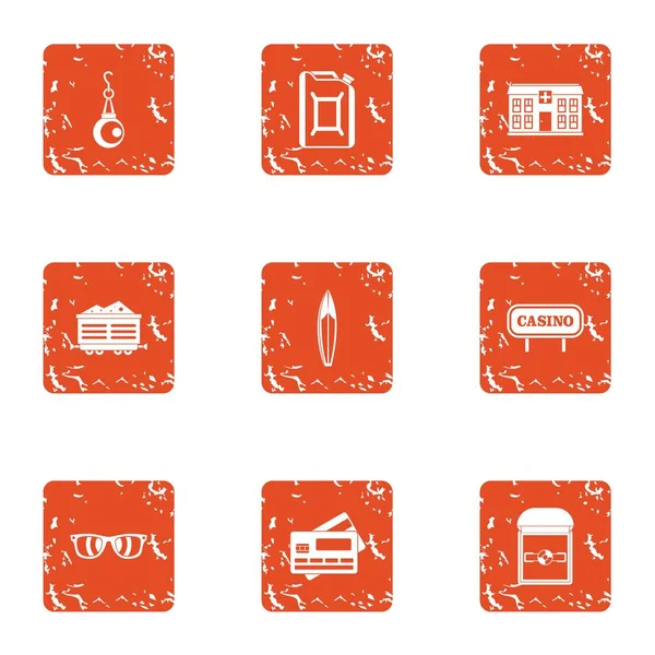 Pahalı eğlence simgeler kümesi, grunge tarzı