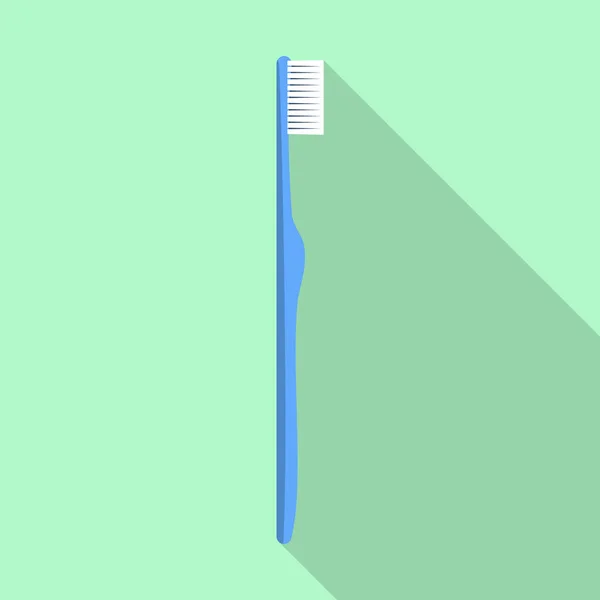 Icono de cepillo de dientes niño azul, estilo plano — Archivo Imágenes Vectoriales